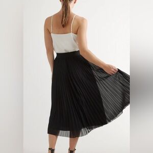 QUINCE PLEATED CHIFFON MIDI SKIRT, MEDIUM